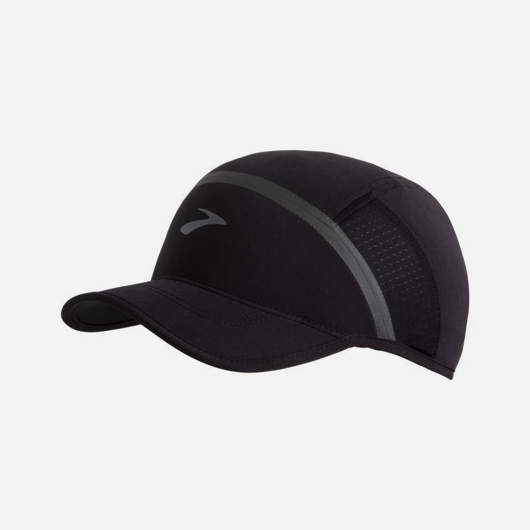 Brooks Base Sun Women's Running Hat UK Sale - Black (XBLCQ8915)